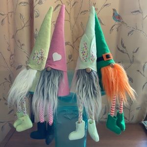 Gnomes:  Spring, Easter, Valentine, Leprechaun.